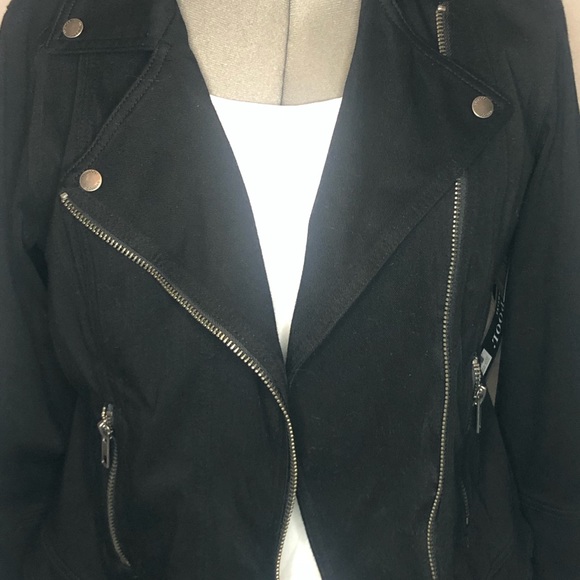 Black Moto Style Jacket - Picture 4 of 8